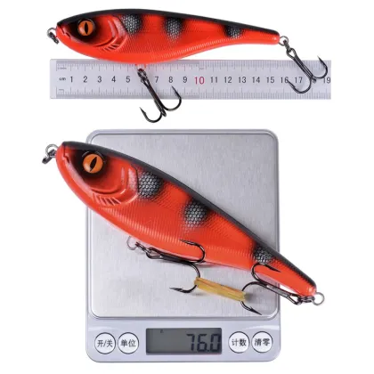 Hot Selling OEM 155mm 76g Mixed Colors Sinking Minnow Jerk Bait