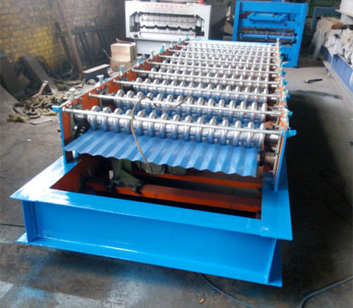 steel tile roofing sheet making machine/coloured tile forming machine