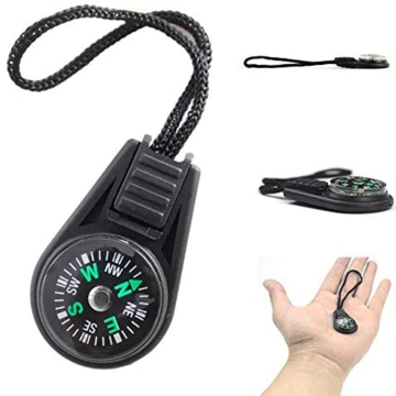 Multi-Color Mini Survival Compass for Outdoor Hiking and Emergency Backpack Keychain