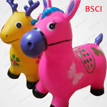 modern design pvc toy inflatable horse PVC hopper