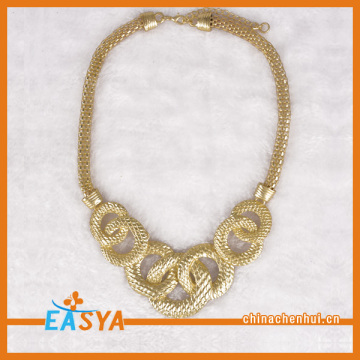 Nipis di emas Kalung Reka bentuk cincin loket Kalung