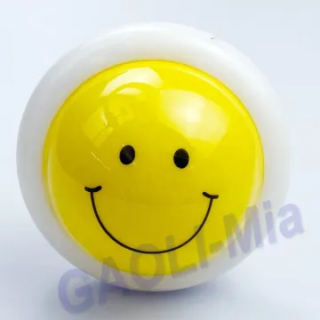 Factory Smile Click Push LED Lamp: Battery-Powered 10cm Round Night Light for Kids, Perfect for Decoration in Closet and Cabinet