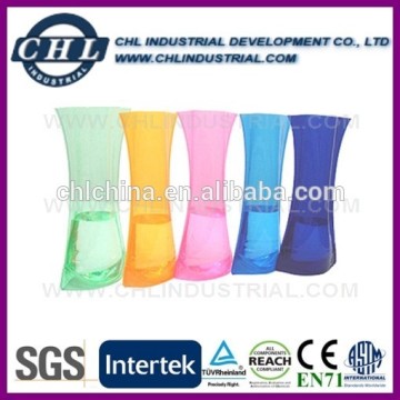 SGS certified plastic foldable vase for promotion