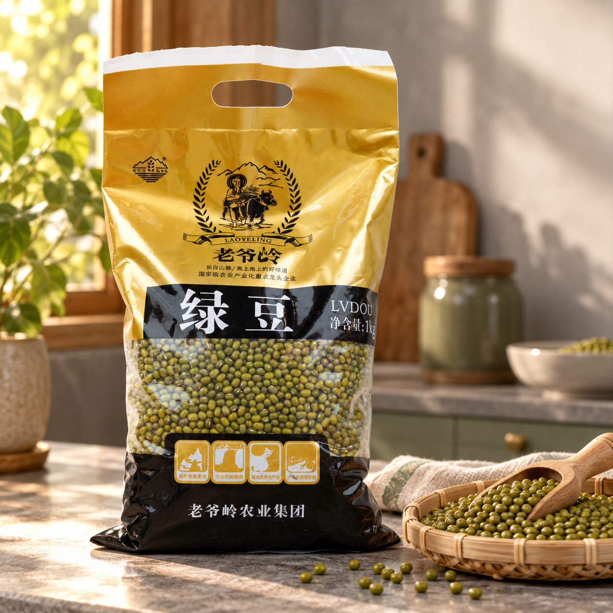 Organic mixed grains and mung beans4