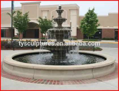 Travertine stone garden ornaments garden decor water fountain