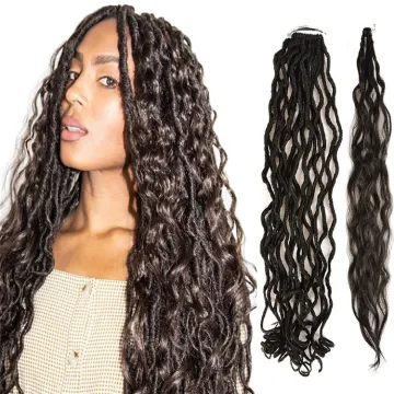 Tress Mermaid Locs Messy Gypsy Faux Locs Goddess Hair Braids Wavy Dreadlocks