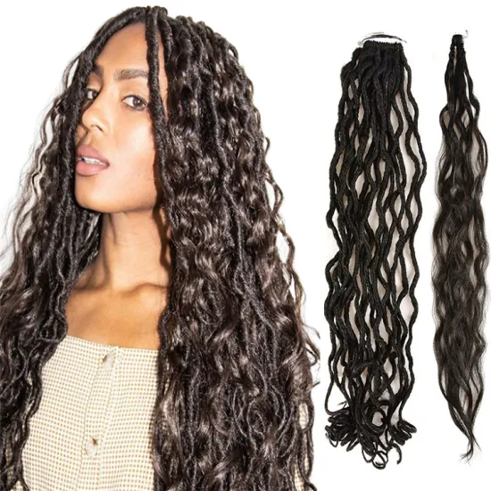 Tress Mermaid Locs Messy Gypsy Faux Locs Goddess Hair Braids Wavy Dreadlocks