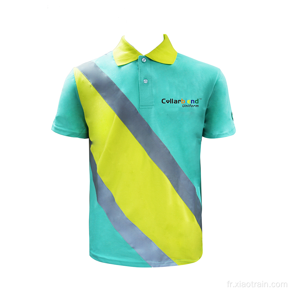 Tshirt uniforme de livreur de col de chiffre d&#39;affaires