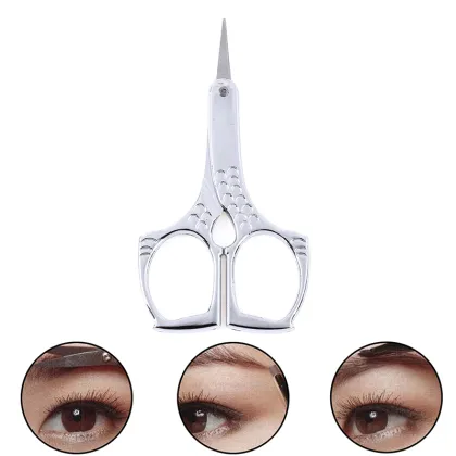 1Pc Eyebrow Scissor Nose Hair Scissors Nail File Sharp Makeup Eyelash Scissors New