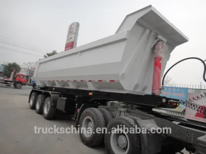 CIMC 3 axles dump truck semi trailers 100 ton trailer