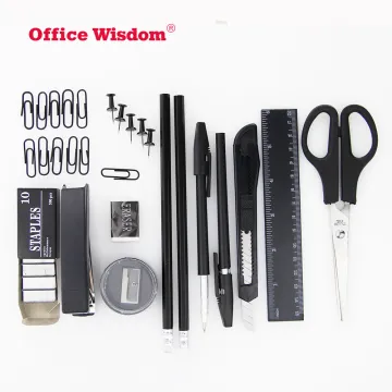 13-Piece Plastic Office Desk Organizer Set - Cheap Stationery Supply