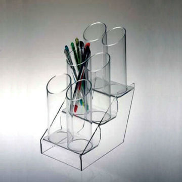 Hot sale Layered acrylic pocket pen holder