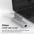 USB C 3.0 Hub RJ45 Ethernet Adapter 1000Mbps Network For Macbook Pro Air Computer Pc Laptop TV Box Accessories Type C Splitter