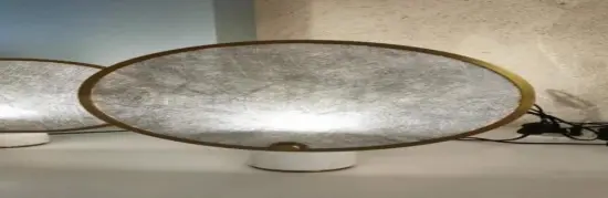 INSHINE Brass Round Image Table Lamp