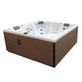 whirlpool bathtub spa hot tub with foot massager
