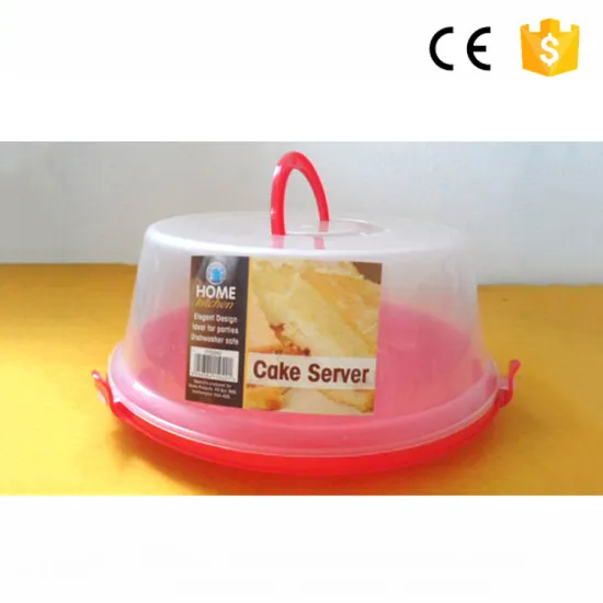 Cheap clear box for cupcake round plastic box for birthday cake container factory price