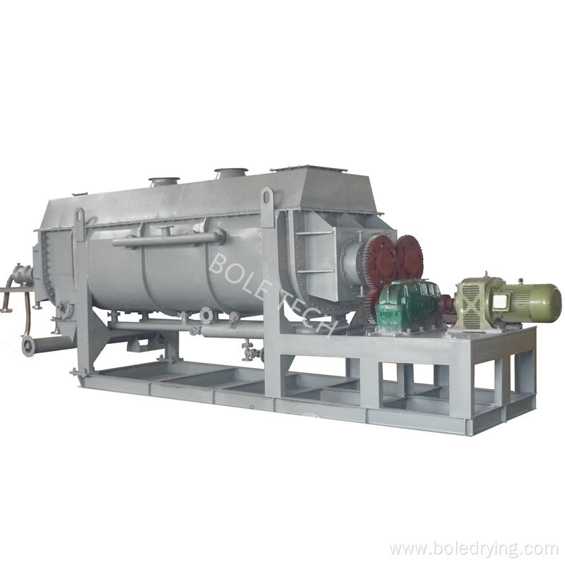 Sewage sludge hollow paddle dryer Sludge drying equipment