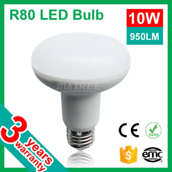 Europe market hot selling 220V aluminium 10W R80 led bulbs supplier