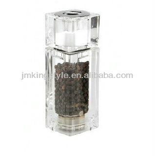 7" 2 in 1 manual Acrylic spice grinder