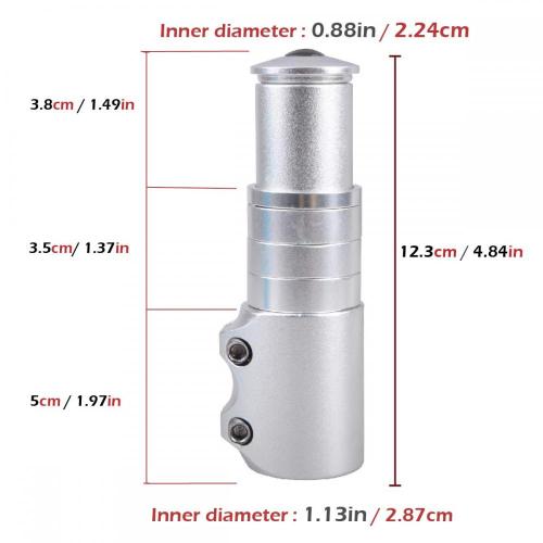 Bike Neck Extender Aluminium Alloy Stem Raiser