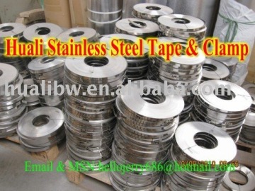 Stainless steel tape and clamp