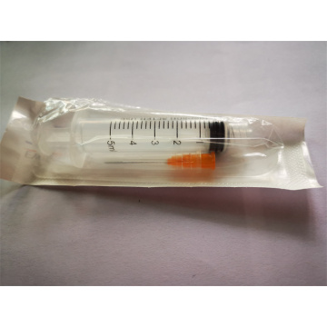 Disposable syringe with luer lock 5cc