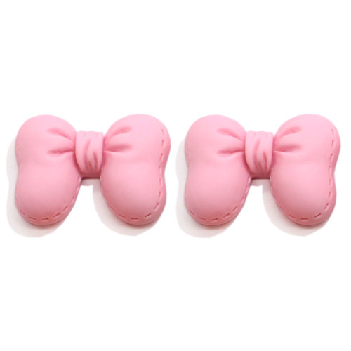 Campione gratuito Lovely Bowknot Kids Hair Bow Accessory Charms Kawaii Resin Craft Decoration Mini abbellimenti