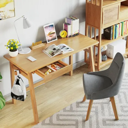 Solid Wood Computer Desk Home Office Table
