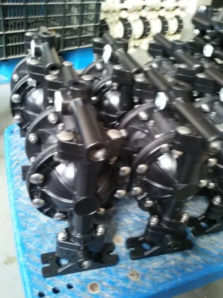 Aluminium Alloy Casing Air Compressor Double Diaphragm Pump Buna Diaphragm