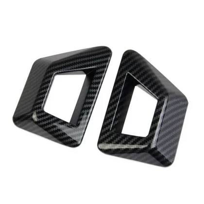 Carbon Fiber Tailgate License Light Cover Trim for Hyundai Santa Cruz 2022 2023