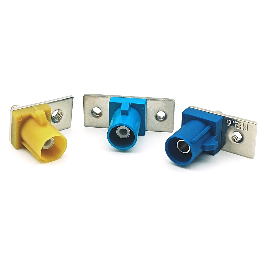 Straight Fakra Male Panel Mount RF Coaxial Connector