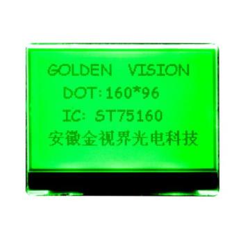 160x96 COG -Grafikmonochrom FSTN LCD -Anzeige