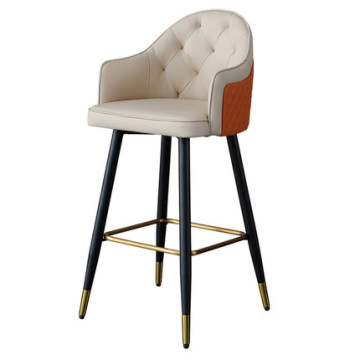 Wholesale Luxury Bar Stools: Metal Leg High Bar Chairs for Restaurants and Cafes