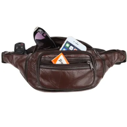 High Quality Trendy Leather Waist Bag