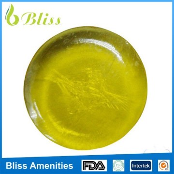 N81 Round colorful transparent hotel soap packed with the carton