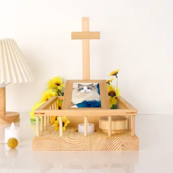 Sustainable Pet Memorial Ashes Urn with Photo Adornment for Dogs and Cats