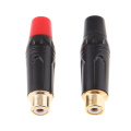 RCA Female Socket Adapter Audio Cable Connector