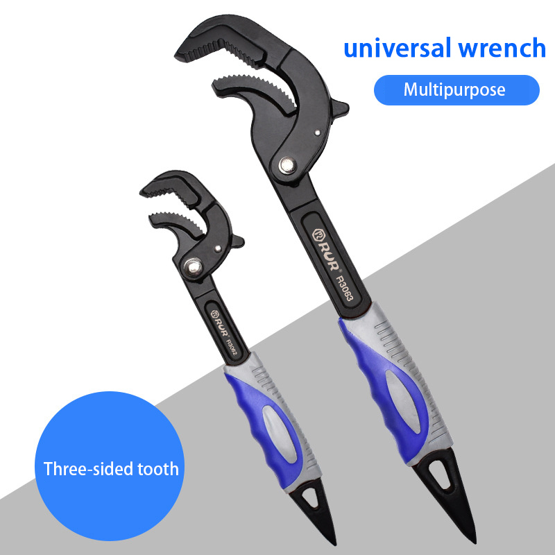 12mm self locking wrench universal key automotive tool rotating combination adjustable open end wrench