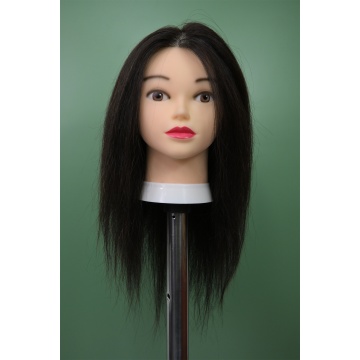 Прочный манекен из натуральных волос для обучения стилиста стрижке