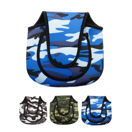 Camouflage Durable Fishing Reel Bag for JK S M L Spinning Reels