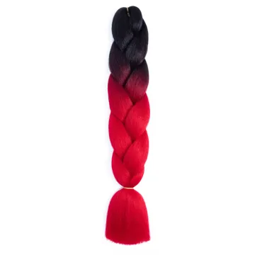 Wholesale Double Colors Ombre Jumbo Braid Synthetic Box Braids Hair Extensions