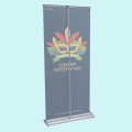 Aluminium Silber Stiefroll -up -Bannerstand