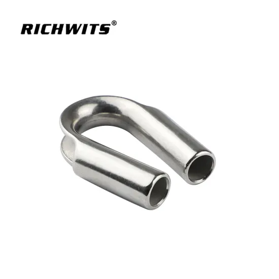 High quality stainless steel 304 rigging hardware wire rope clamp pipe thimble for rope 6 mm