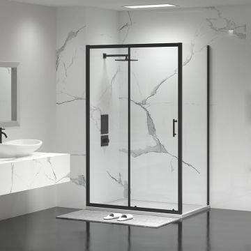 Free Standing Corner Shower Cabin with Sliding Door for Bathroom