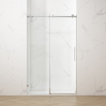 Alcove Barn Door Shower Enclosure Frameless