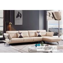 Modern luxury leather sectional sofa set