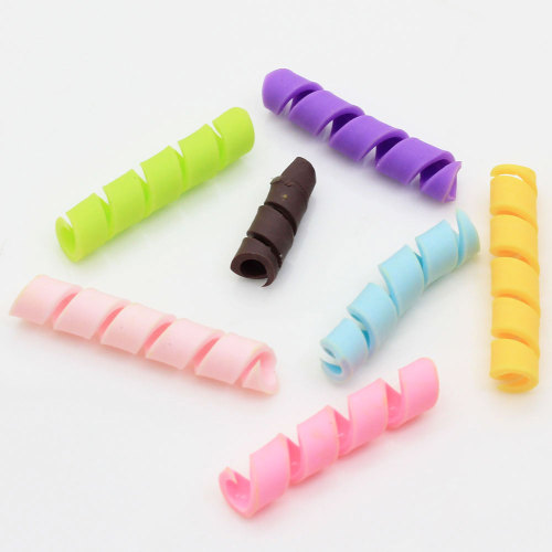 30*6 MM Colorful Polymer Clay Sticks Spring Shape Chocolate Bar For Phone Shell Decoration Handmade Diy Accessories