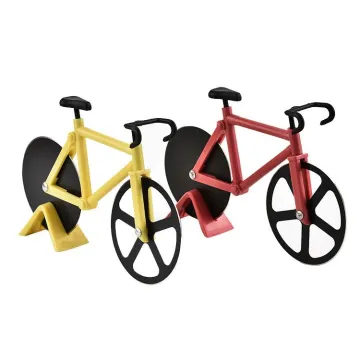 Hot Selling Plastic Bicycle Wheel Shape Pizza Cutter Kitchen Utensils