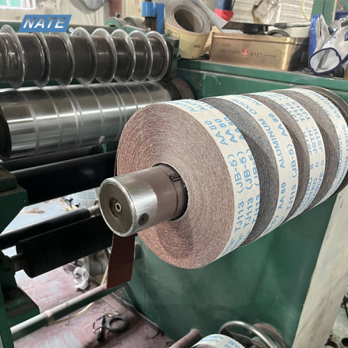 Furniture Industry Abrasives Aluminum Oxide Abrasive Soft Emery Cloth Belt Roll Factory