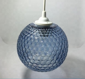custom colored round glass lamp shade